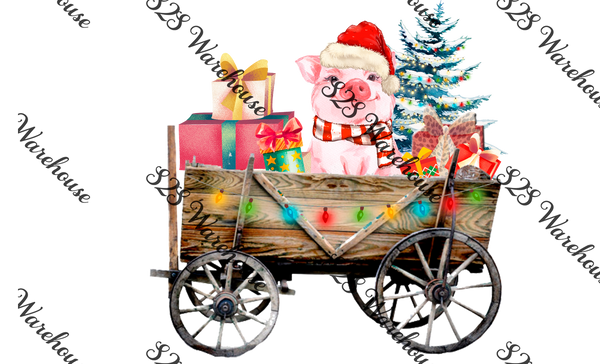 Xmas Pig Wagon
